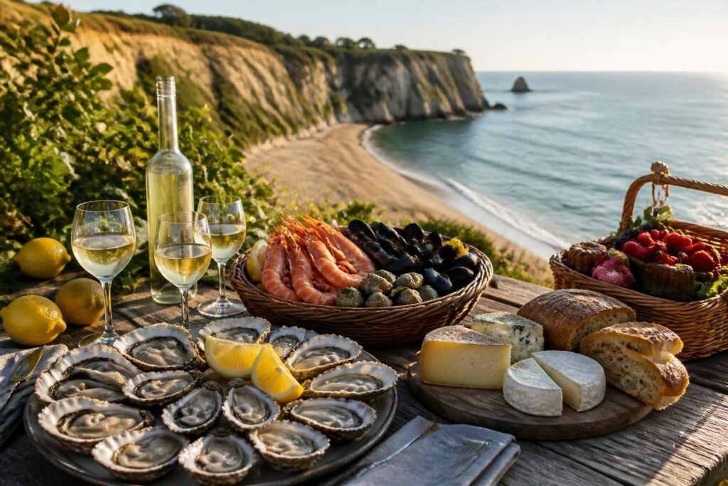 découvrez les étapes gourmandes le long de la côte atlantique pour une échappée de saveurs et de délices culinaires inoubliables.