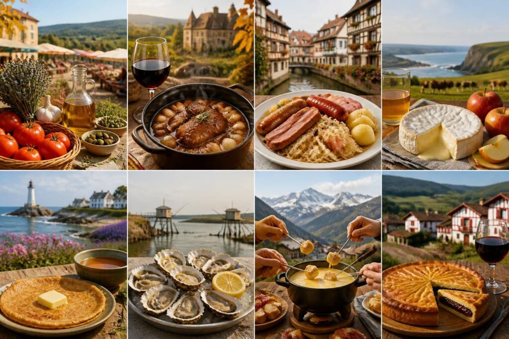 découvrez la france gourmande à travers 8 régions incontournables, chacune offrant des spécialités culinaires uniques et savoureuses à explorer absolument.