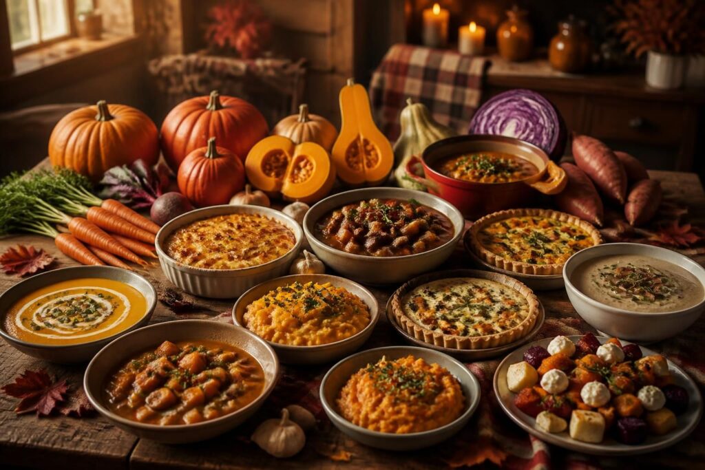 découvrez 10 recettes réconfortantes à base de légumes d'automne pour savourer la saison avec des plats chaleureux et gourmands.
