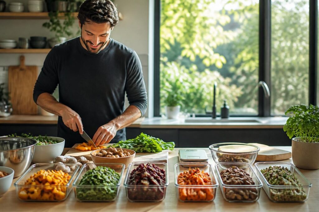 découvrez comment préparer vos repas de saison en seulement deux heures le dimanche pour toute la semaine, alliant gain de temps et alimentation saine.
