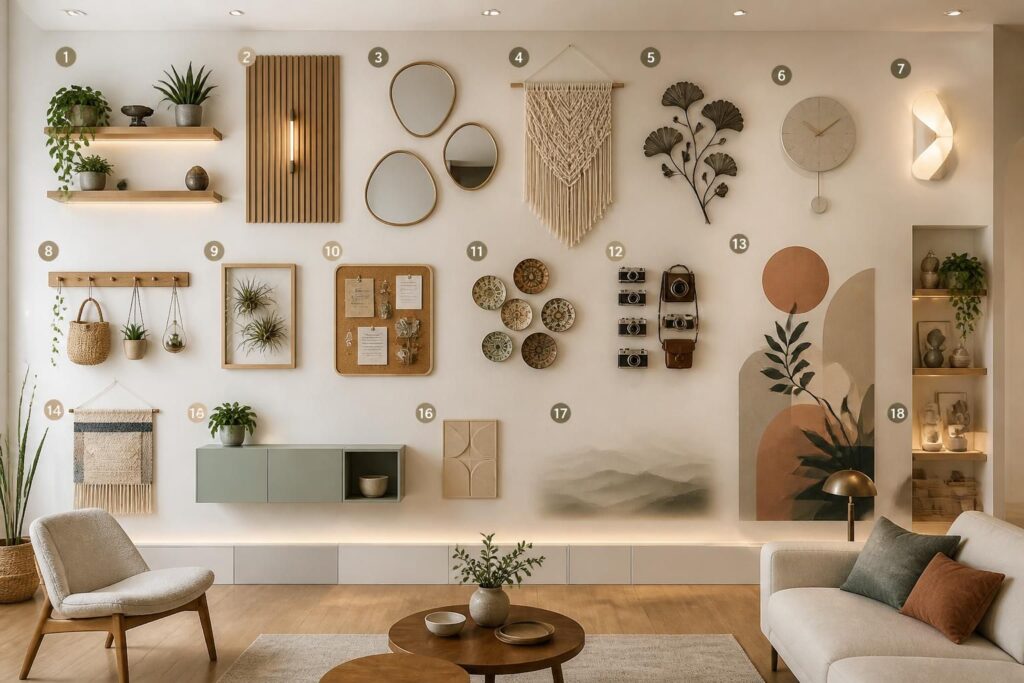 découvrez 18 idées originales pour habiller vos murs autrement que par des cadres photos et apportez une touche unique à votre décoration intérieure.