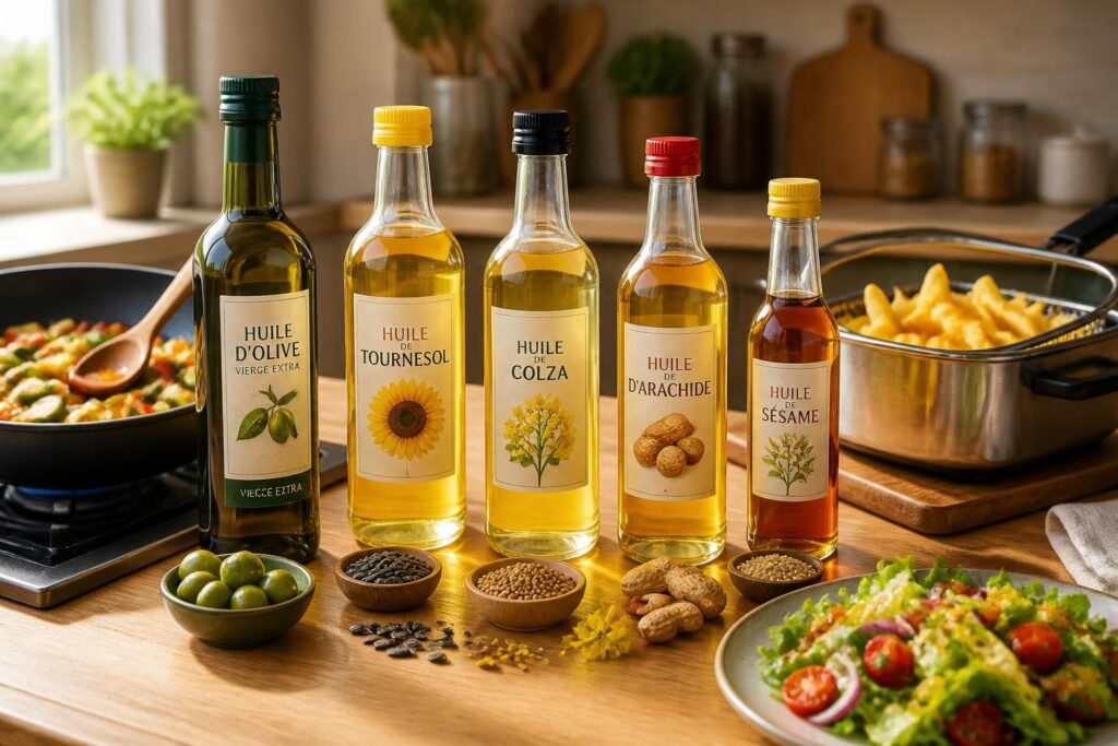 découvrez quelle huile de cuisine choisir pour cuire, frire ou assaisonner vos plats, et apportez saveur et santé à toutes vos recettes.